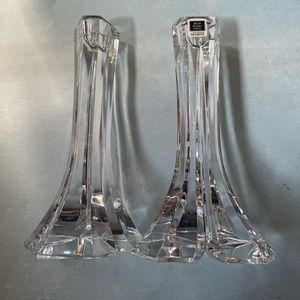 EUC Miller Rogaska Crystal Candlesticks (Set of 2)